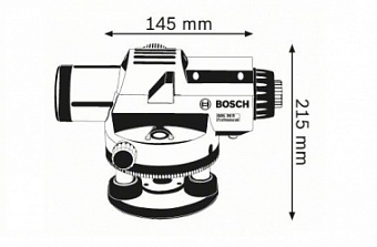 GOL 26 D, Нивелир оптический со штативом BT 160 и измерительной рейкой GR 500