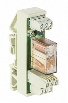 Реле WRS-REL-2W-250V5A, Интерфейсный релейный модуль, 2 переключающих контакта, материал контакта: A