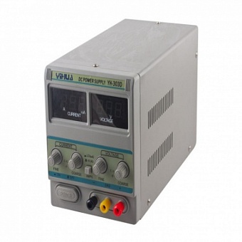 YH303D, Источникпитания 0 - 30 В ток до 3А, с цифровой индикацией