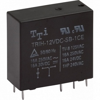 TRIH-24VDC-SD-1CH-R, Реле электромагнитное Pbf