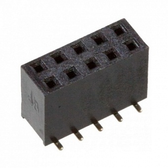 ZL264-10DG, гнездо SMD 2,54мм 2х5 конт.