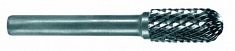 Борфреза по металлу сфероцилидрическая (тип C), карбид вольфрама, d 6 мм, для обработки поверхностей