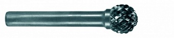 Борфреза по металлу сферическая (тип D), карбид вольфрама, d 16 мм, для обработки контуров и глухих