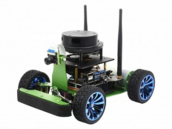 JetRacer Professional Version ROS AI Kit A, Dual Controllers AI Robot, Lidar Mapping, Vision Process