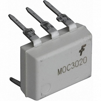 MOC3020M, Опто симистор x1 4.17kV 400V 0.030A 0.33W -40...+85C
