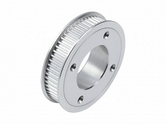 2GT 60 Teeth Aluminum Timing Pulley, 19mm Center Bore Diameter, with 4 Flat Holes