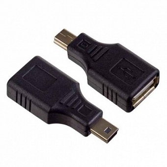 USB-A вилка - miniUSB-A вилка 4pin переходник