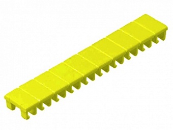 Шильдик 9705 A / 6 / 10 yellow, Маркировка для клемм сечением 4 мм.кв., шириной 6 мм, 10 шильдиков,