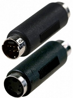 2-329,Переход mini DIN 7 pin шт-mini DIN 4 pin гн (S-VHS) пластик