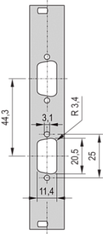 30118-336, PART.FRTPL.3U 4HP 2X 9WAY DC