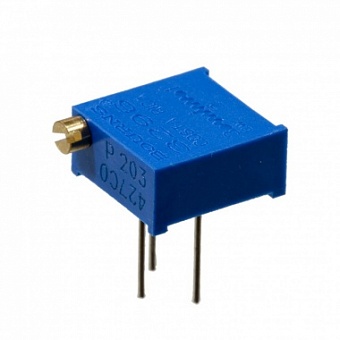 3296P-1-203LF, Резистор подстроечный (20кОм 10% 25об.)