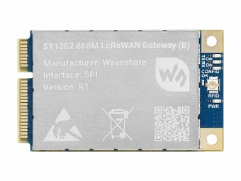 SX130x 868M/915M LoRaWAN Gateway HAT for Raspberry Pi, Standard Mini-PCIe Socket, Long range Transmi