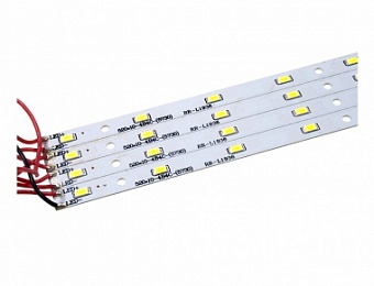 LED kit 5000K, Набор 4 линейки 520x12мм, 64 светодиодов 5630 0,5 Вт