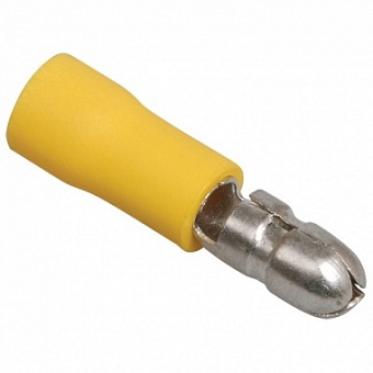 SQ0505-0006, РшИп 5,5-4 штекер (папа) желтый на пр.6мм2