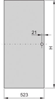 22117-936, STEEL DOOR 25U 600W RAL 7021