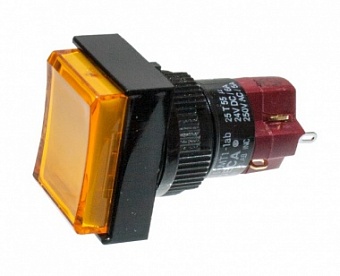 D16LAT1-1abKY кнопка с фикс. 250В/5А, LED подсветка