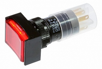 P16LAT2-1abKR кнопка с фикс. 240В/4А, LED подсветка
