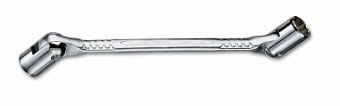 493 CP Ключ гаечный торцевой карданный, 12 x 13 мм, хромированный, полированные кольца