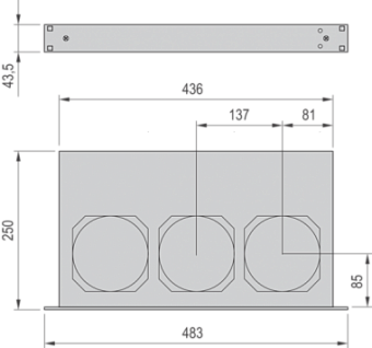 19713-121, FAN TRAY 191U 230V W.SWITCH