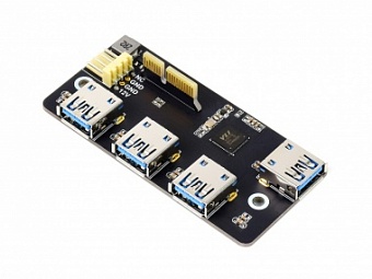 PCIe TO USB 3.2 Gen1 Adapter, for Raspberry Pi Compute Module 4 IO Board, 4x HS USB