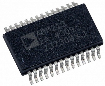 ADM213EARZ, Микросхема драйвер/приемник RS-232 с защитой от электростатического разряда (SO28)