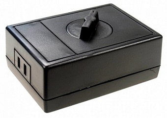 BOX-FB14, Корпус пластиковый с ручкой-регулятором 107х77х42мм