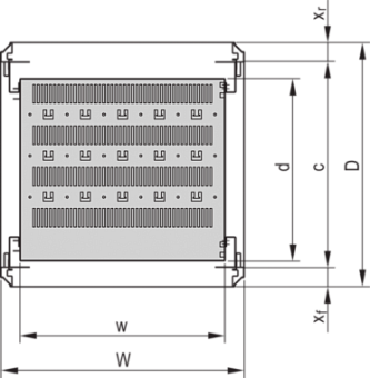 22130-309, SHELF STATIC 19740D RAL7035