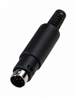 1-460, Разъем mini DIN 8 pin шт пластик на кабель