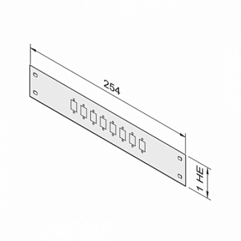 20118-713, FRONT PANEL 10 8 PORTS SC