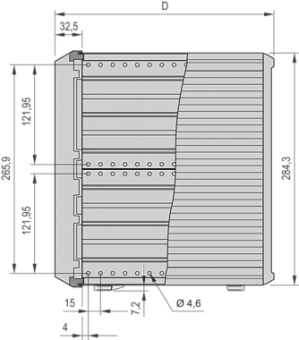 14576-467, PROPAC PRO CASE 6U 84HP 446D