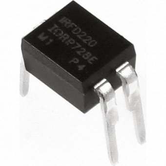 IRFD220PBF, Транзистор полевой (N-канал 200В 0,8А HEXDIP)