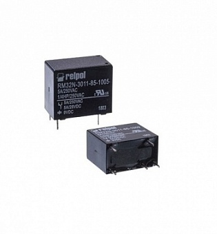 RM32N-3011-85-1005, Реле электромагнитное 5VDC 1 Form C 250VAC/5А