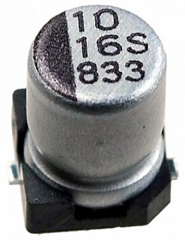Конденсатор ЧИП электролитический 10мкФ 16В 105г 4x5.4