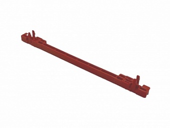 64568-001, Направляющая стандартного типа для печатных плат 160 мм. (красная), ширина паза 2 мм.