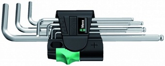 950/7 Hex-Plus 1 Набор Г-образных ключей, хромированных, с шаром, 1.5 - 6.0 мм, 7 предметов