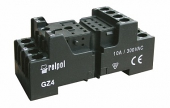 GZ4, Колодка для реле на DIN-рейку pin14 6А 250В