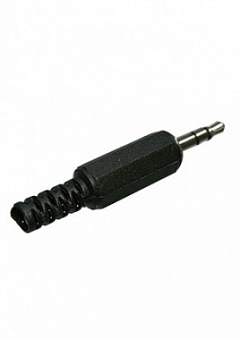 AUD-11, Штекер стерео 3,5 мм пластиковый на кабель