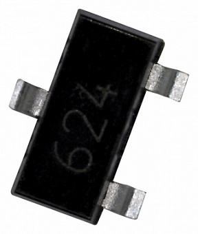 FMMT624TA, Биполярный транзистор, NPN, 125 В, 1 А
