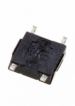 KAN0647-0252C-B, Tactile switch, 6.6x6.1, h=2.5mm, 260gf, SMD, stainless steel cover, SMD?red stem