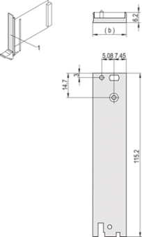 30848-869, REAR PANEL  I/O 3U   8HP