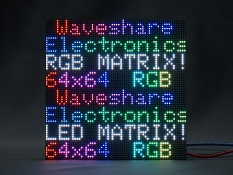 RGB Full-Color LED Matrix Panel, 3mm Pitch, 64*64 Pixels, Adjustable Brightness