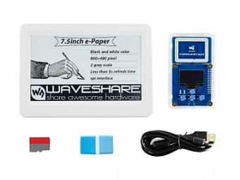 7.5inch NFC-Powered e-Paper Evaluation Kit, Wireless Powering & Data Transfer