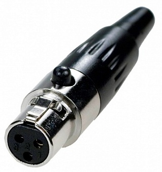 1-551-3,Разъем mini XLR 3P гн металл на кабель