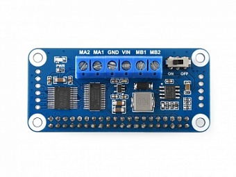Motor Driver HAT for Raspberry Pi, I2C Interface