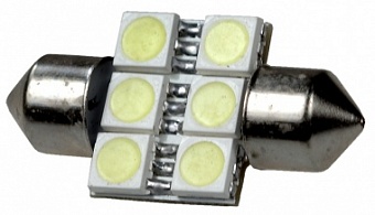 ARL-T10x31mm 5050 smd 6-LED(12V, SV8.5HR) ARL (авт.лампы)