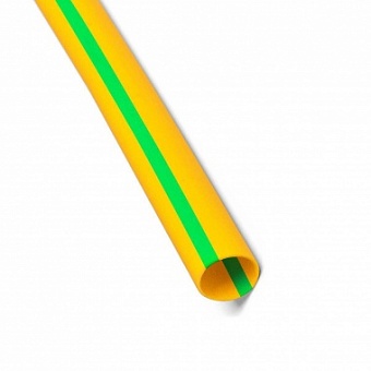 ТНТ нг-40/20 желто-зеленая, Трубка термоусадочная (1м)