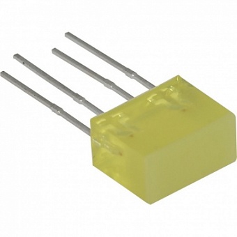 L-835/2YDT, светодиодный индикатор желтая 5х10мм 10мКд