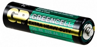 15G, Батарейка Greencell AA 1,5В (без блистера 1шт.) (R6P, 1215, AA)