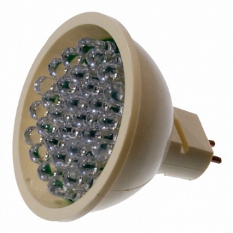 MR16-19Y 30, лампа светодиодная желтая, 12В, 800кД, 30 св.диод, GU5.3