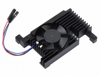 Dedicated All-In-One aluminum alloy cooling fan for Raspberry Pi 4B, PWM speed adjustment, better co